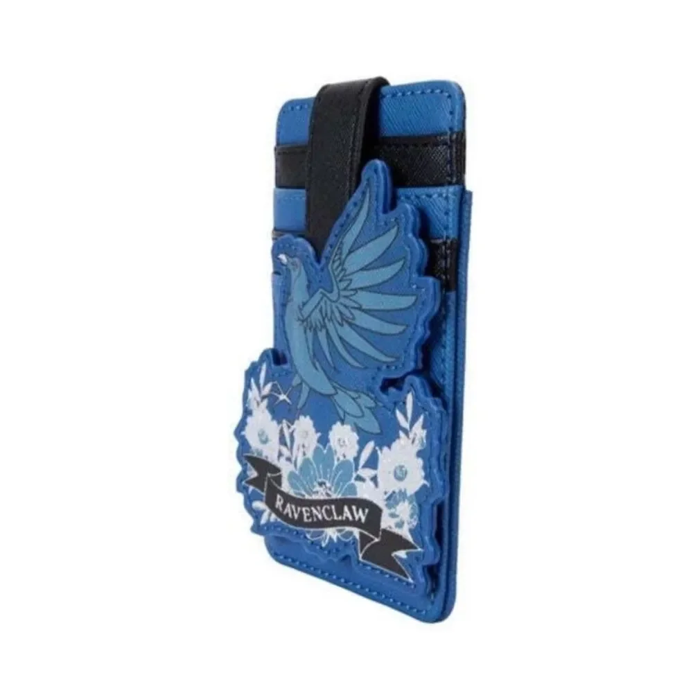 Loungefly Harry Potter Ravenclaw House Floral Tattoo Cardholder ID Wallet NWT